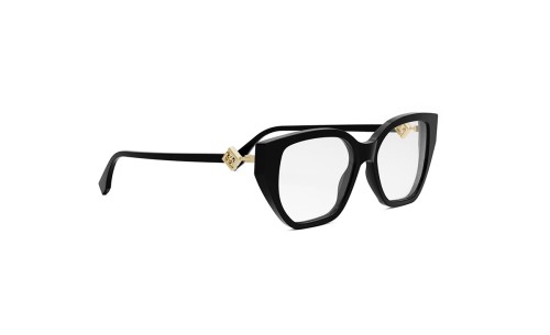 Fendi FE50100I - 001 - 53 Brillenfassungen Schwarz Cat Eye