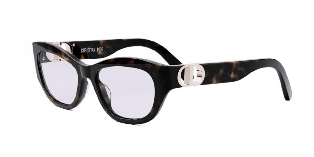 Dior 30 MONTAIGNEO B1I - 2000 - 54 Brillenfassungen Dunkle Havanna Winkel/Abgerundet