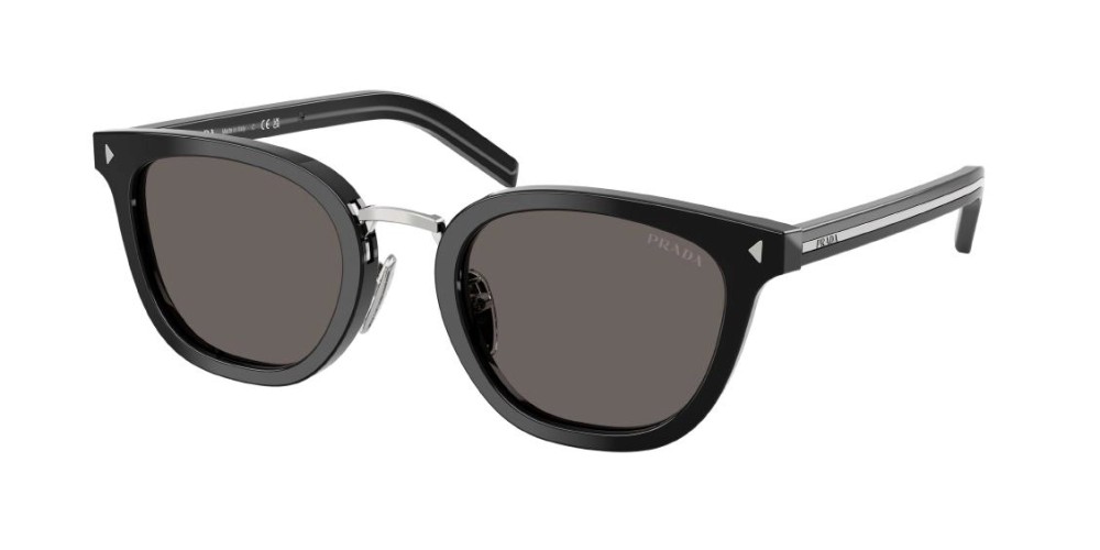PRADA PR C01SD - 16K731 - 52 Sonnenbrillen Schwarz Kissenform (Abgerundet)