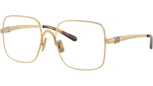MIU MIU MU 51YV - 5AK1O1 - 53 Brillenfassungen Gold Eckig