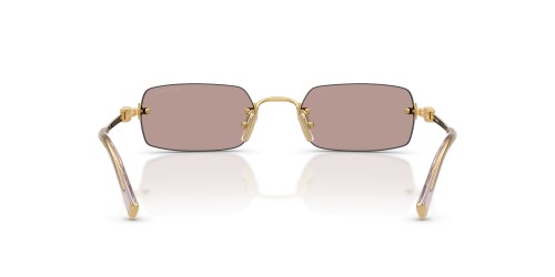 MIU MIU MU B50S - 5AK20I - 52 Sonnenbrillen Gold Eckig
