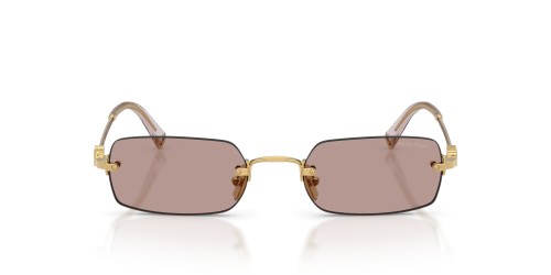 MIU MIU MU B50S - 5AK20I - 52 Sonnenbrillen Gold Eckig