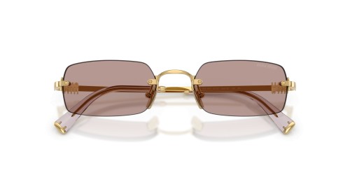MIU MIU MU B50S - 5AK20I - 52 Sonnenbrillen Gold Eckig