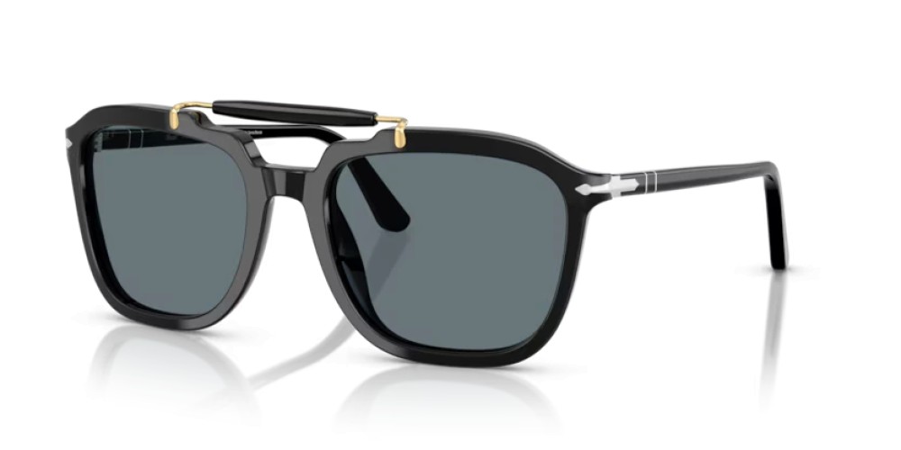 Persol PO0203S - 95/3R - 57 - MIT POLARISIERTEN GLÄSERN Sonnenbrillen Schwarz Eckig