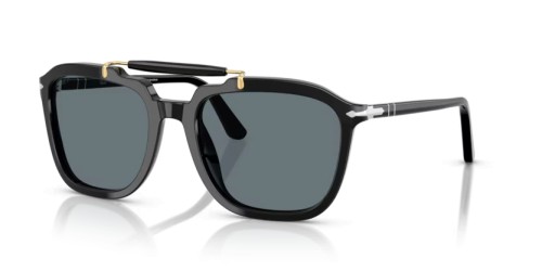 Persol PO0203S - 95/3R - 57 - MIT POLARISIERTEN GLÄSERN Sonnenbrillen Schwarz Eckig