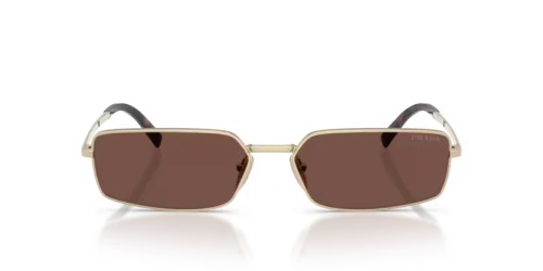 PRADA PR A60S - ZVN80T - 59 Sonnenbrillen Hellgold Rechteck