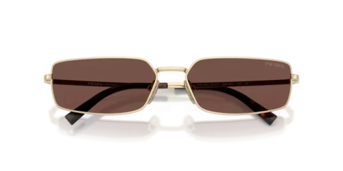 PRADA PR A60S - ZVN80T - 59 Sonnenbrillen Hellgold Rechteck