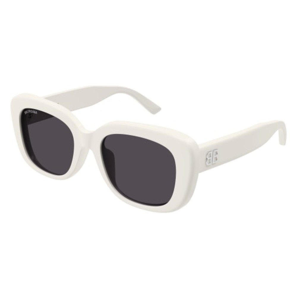 Balenciaga BB0294SK - 003 - 55 Sonnenbrillen Weiß Quadratisch
