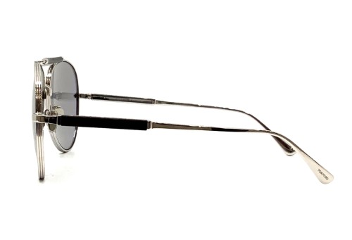 Tom Ford TOM N.16-Private Collection - 18D - 60 - MIT PHOTOCHROMEN GLÄSERN Sonnenbrillen Silber Pilot (Aviator)