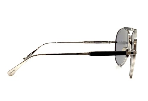 Tom Ford TOM N.16-Private Collection - 18D - 60 - MIT PHOTOCHROMEN GLÄSERN Sonnenbrillen Silber Pilot (Aviator)