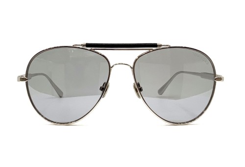 Tom Ford TOM N.16-Private Collection - 18D - 60 - MIT PHOTOCHROMEN GLÄSERN Sonnenbrillen Silber Pilot (Aviator)