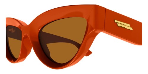 Bottega Veneta BV1249S - 004 - 53 Sonnenbrillen Orange Cat Eye