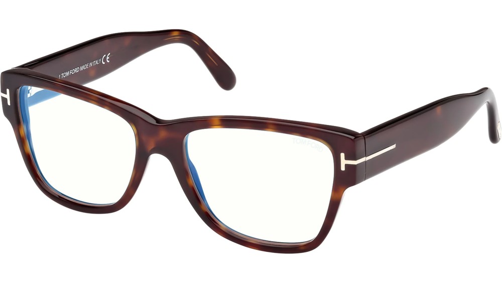 Tom Ford FT5878-B - 052 - 55 - MIT BLAU-VIOLETTEM LICHTFILTER-GLÄSERN Brillenfassungen Cat Eye