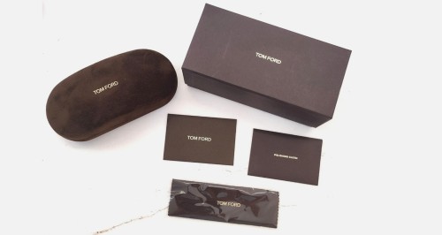Tom Ford FT5718-Private Collection REAL HORN - 063 - 52 Brillenfassungen Schwarz Eckig