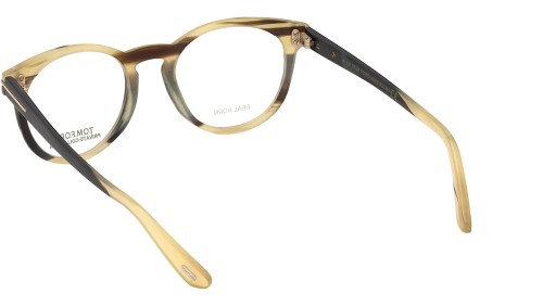 Tom Ford FT5721-Private Collection REAL HORN - 062 - 49 Brillenfassungen Panto / Abgerundet