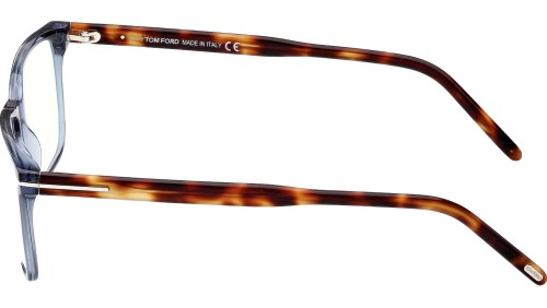 Tom Ford FT5802-B - 090 - 55 - MIT BLAU-VIOLETTEM LICHTFILTER-GLÄSERN Brillenfassungen Eckig