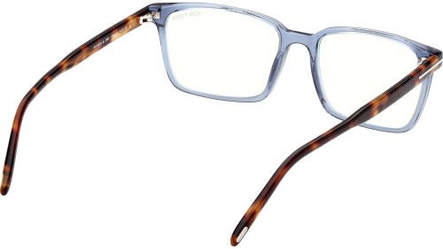 Tom Ford FT5802-B - 090 - 55 - MIT BLAU-VIOLETTEM LICHTFILTER-GLÄSERN Brillenfassungen Eckig
