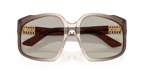 MIU MIU MU A07S - 25G40U - 59 Sonnenbrillen Braun Verlauf Unregelmäßig
