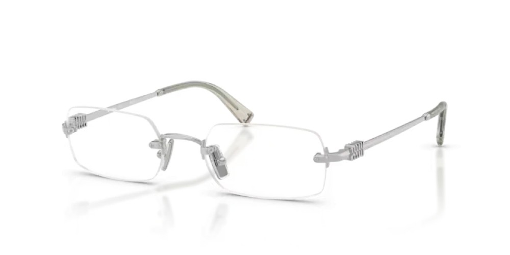 MIU MIU MU 50YV - 1BC1O1 - 52 Brillenfassungen Silber Rechteck