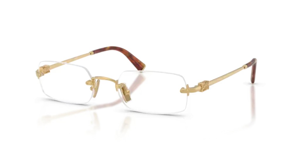 MIU MIU MU 50YV - 5AK1O1 - 52 Brillenfassungen Gold Rechteck
