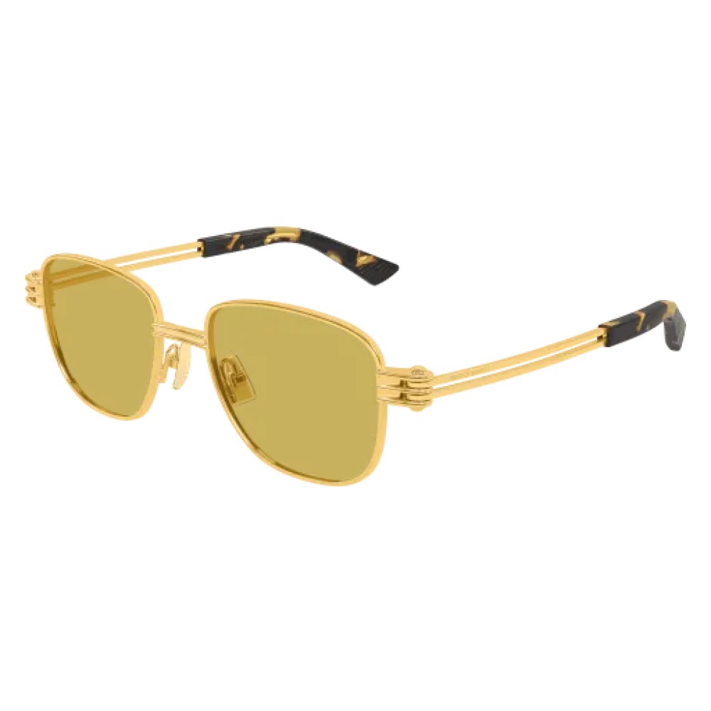 Bottega Veneta BV1380S - 002 - 51 Sonnenbrillen Gold Eckig