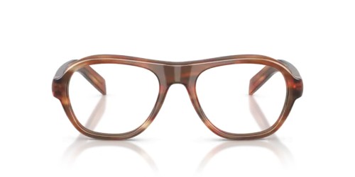 PRADA PR C12V - 24G1O1 - 54 Brillenfassungen Gestreift Eiche Kissen