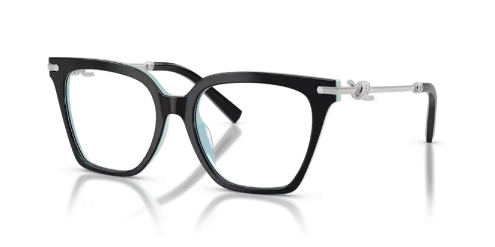 TIFFANY & CO. TF2284B - 8055 - 53 Brillenfassungen Schwarz auf Tiffany Blau Eckig
