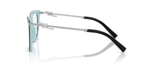 TIFFANY & CO. TF2284B - 8055 - 53 Brillenfassungen Schwarz auf Tiffany Blau Eckig
