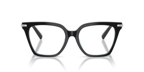 TIFFANY & CO. TF2284B - 8055 - 53 Brillenfassungen Schwarz auf Tiffany Blau Eckig