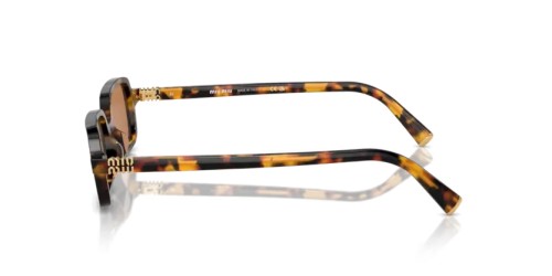 MIU MIU MU 11ZS - VAU2Z1 - 51 Sonnenbrillen Honig Havanna Rechteck