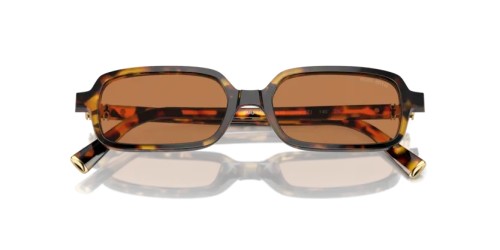 MIU MIU MU 11ZS - VAU2Z1 - 51 Sonnenbrillen Honig Havanna Rechteck