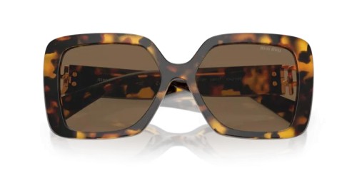 MIU MIU MU 10YS - VAU06B - 56 Sonnenbrillen Honig Havanna Unregelmäßig