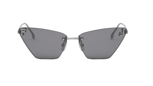 Fendi FE4160US - 14A - 57 Sonnenbrillen Silber Cat Eye