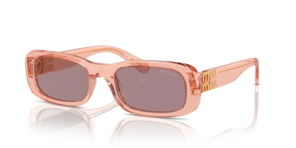 MIU MIU MU 08ZS - 13T06I - ​53 Sonnenbrillen Noisette transparent Rechteck