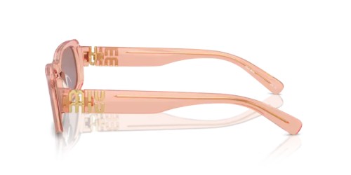 MIU MIU MU 08ZS - 13T06I - ​53 Sonnenbrillen Noisette transparent Rechteck