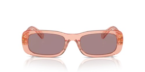 MIU MIU MU 08ZS - 13T06I - ​53 Sonnenbrillen Noisette transparent Rechteck