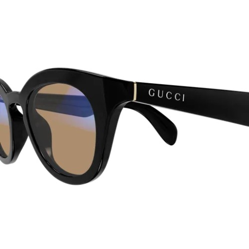 Gucci GG1934S - 006 - 47 - MIT PHOTOCHROMEN GLÄSERN Sonnenbrillen Schwarz Panto / Abgerundet