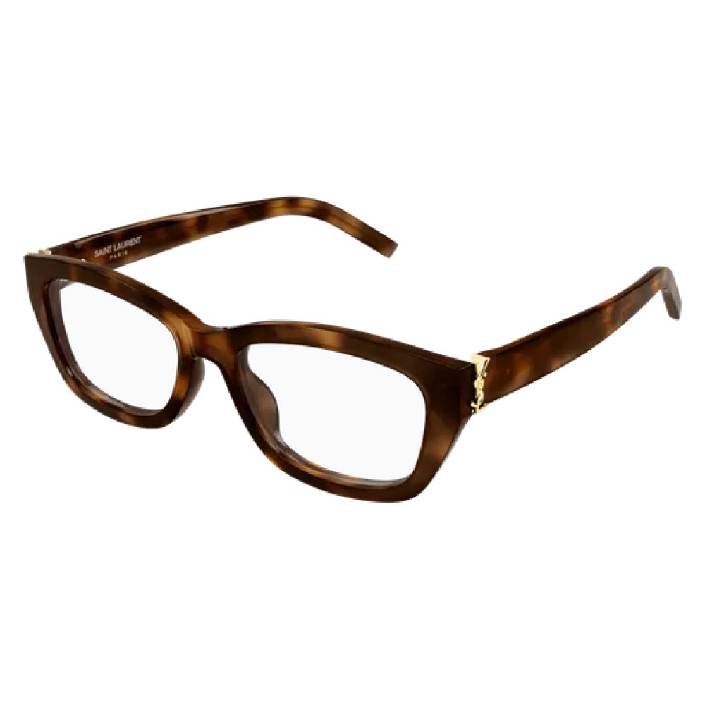 Saint Laurent SL M153 OPT - 003 - 55 Brillenfassungen Havanna Winkel/Abgerundet