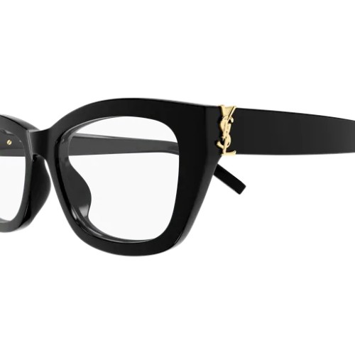 Saint Laurent SL M153 OPT - 001 - 55 Brillenfassungen Schwarz Winkel/Abgerundet