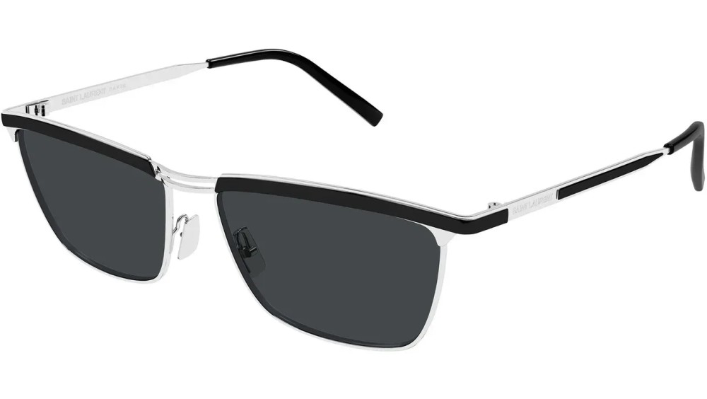 Saint Laurent SL 795 JOE - 003 - 57 Sonnenbrillen Silber Eckig