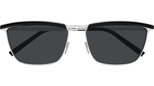 Saint Laurent SL 795 JOE - 003 - 57 Sonnenbrillen Silber Eckig