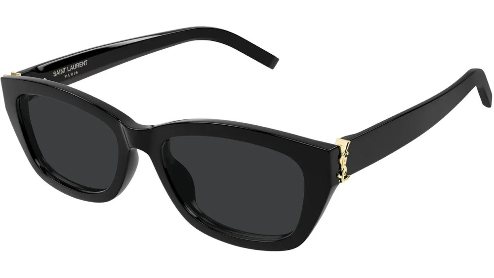 Saint Laurent SL M153 - 001 - 55 Sonnenbrillen Schwarz Eckig
