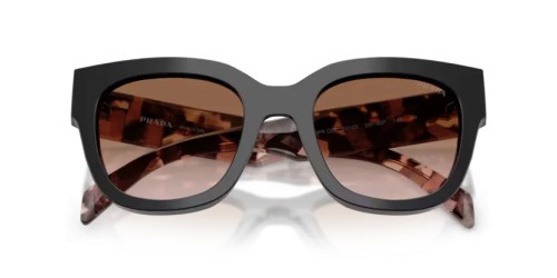 PRADA PR C04S - 28F90P - 52 Sonnenbrillen Schwarz Eckig