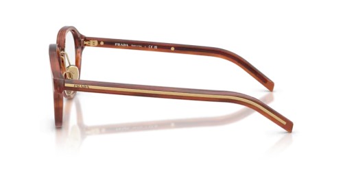 PRADA PR C05S - 27F1O1 - 50 Brillenfassungen Gestreift Cognac Phantos