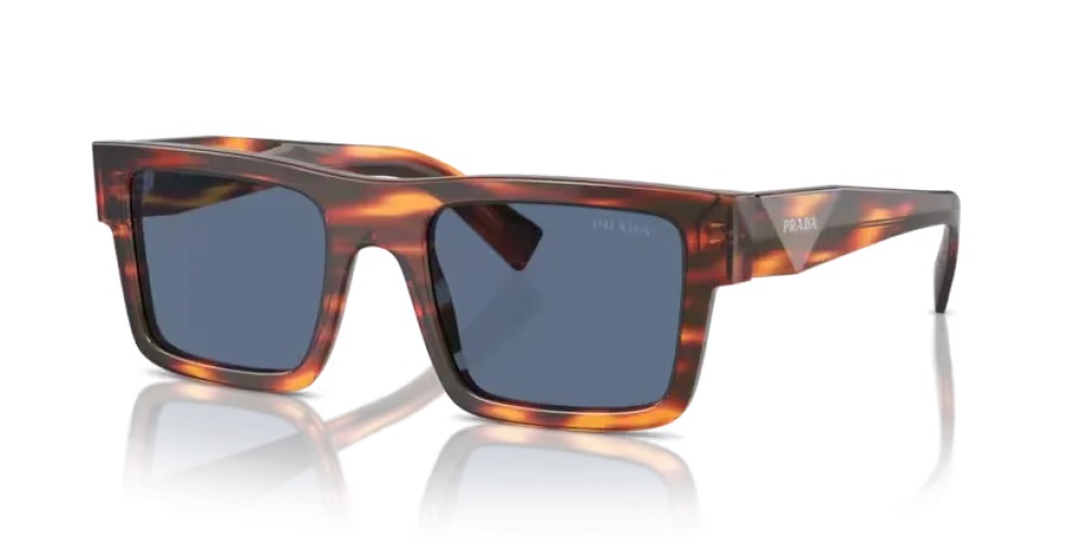 PRADA PR 19WS - 17R06A - 52 Sonnenbrillen Striped radica Rechteck