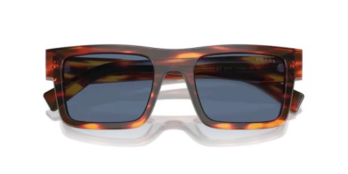 PRADA PR 19WS - 17R06A - 52 Sonnenbrillen Striped radica Rechteck