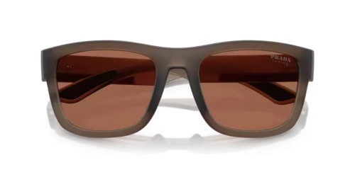 Prada Linea Rossa PS 01ZS - 29F50A - 56 Sonnenbrillen Durchscheinend Braun Kissen