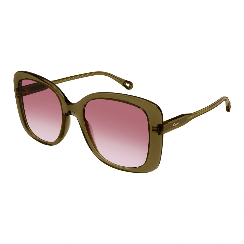 Chloé CH0125SA - 004 - 57 Sonnenbrillen Grün Eckig