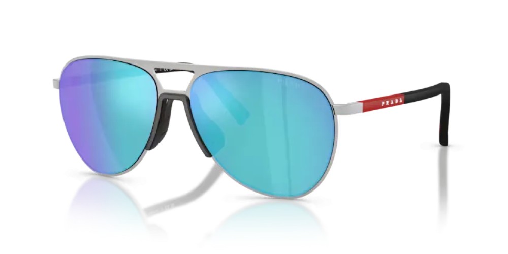 Prada Linea Rossa PS 53ZS - 1BC08R - 59 Sonnenbrillen Silber Pilot (Aviator)