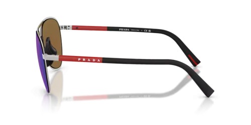 Prada Linea Rossa PS 53ZS - 1BC08R - 59 Sonnenbrillen Silber Pilot (Aviator)